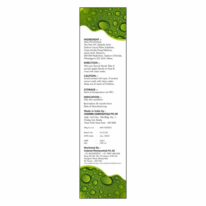 Cuticlear Acne Face Wash