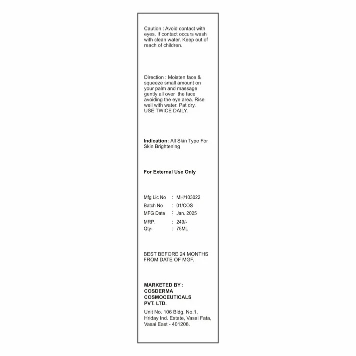 Cuticlear Brightening Face Wash | Exfoliate & Even Skin Tone
