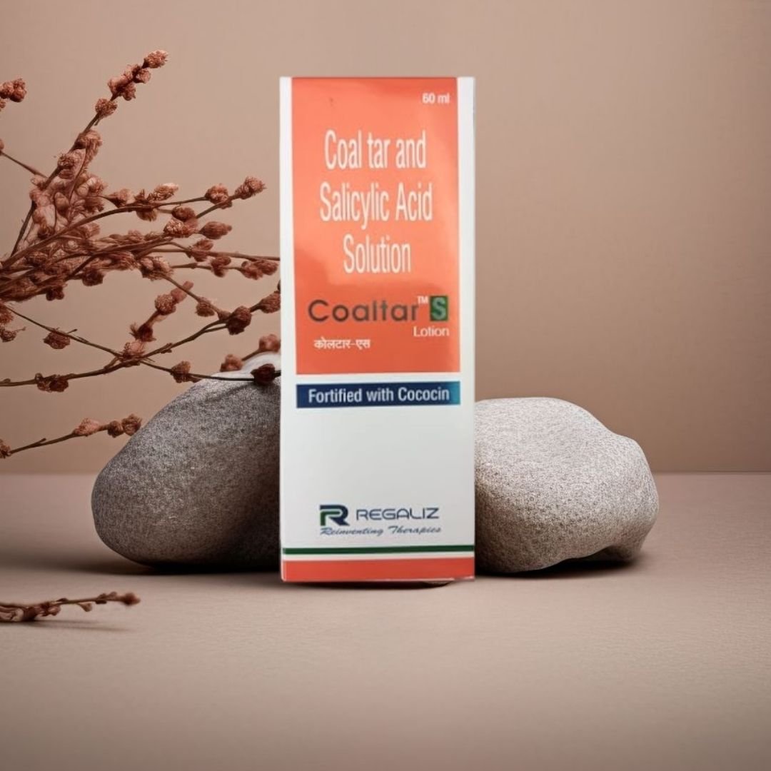 Coal tar and salicylic acid solution lotion